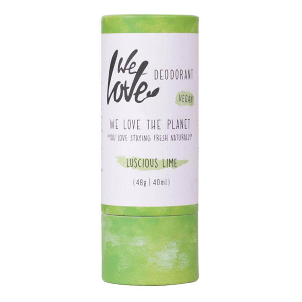 Deodorant stick cu bergamota Luscious Lime, vegan, We Love The Planet, 48 g, natural
